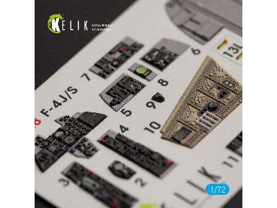 F-4j/S Phantom Ii Interior 3d Decals For Hasegawa Kit - image 4