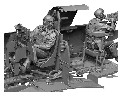 Ww2 Us Navy Pilot & Rear Gunner Set 2 (Engaged / 4 Heads) - image 1