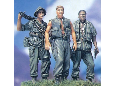 Three Fighting Man Us Soldiers In The Vietnam War - image 1