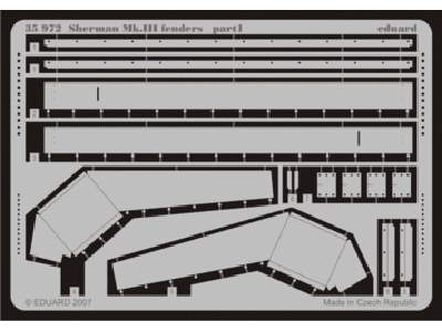 Sherman Mk. III fenders 1/35 - Dragon - image 1