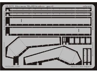 Sherman Mk. III fenders 1/35 - Dragon - image 2