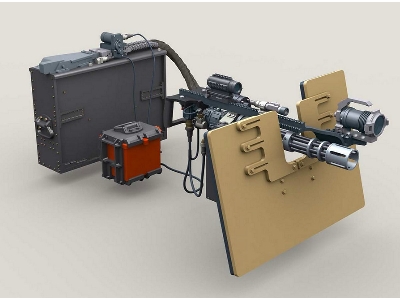 M134d Minigun On Sag Shield Mount W/ 4,000rd Ammo Box - image 2