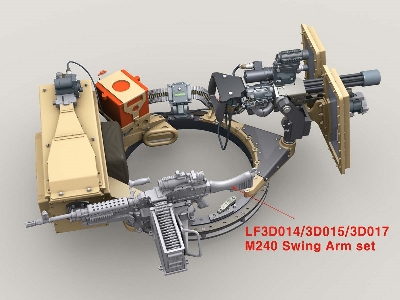 M134d Minigun, Mmc System, Transparent Shield Turret W/3,000rd 3-bay Ammunition Can - image 2