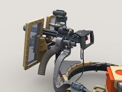 M134d Minigun, Mmc System, Transparent Shield Turret W/3,000rd 3-bay Ammunition Can - image 8