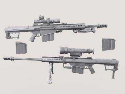 Barrett M107a1 Sniper Rifle Set (Incl' 2 Bodies) - image 2