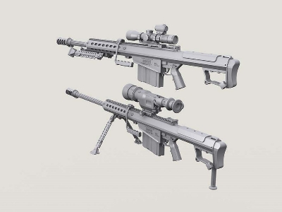 Barrett M107a1 Sniper Rifle Set (Incl' 2 Bodies) - image 4