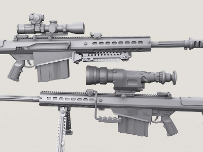 Barrett M107a1 Sniper Rifle Set (Incl' 2 Bodies) - image 5