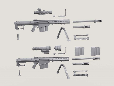 Barrett M107a1 Sniper Rifle Set (Incl' 2 Bodies) - image 7
