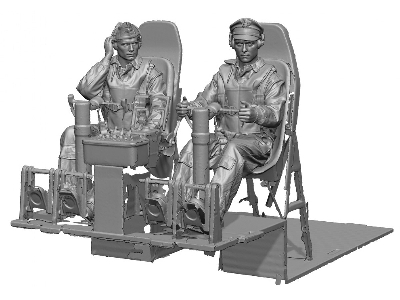 Ww2 Us Bomber Pilot & Co-pilot Set - image 1