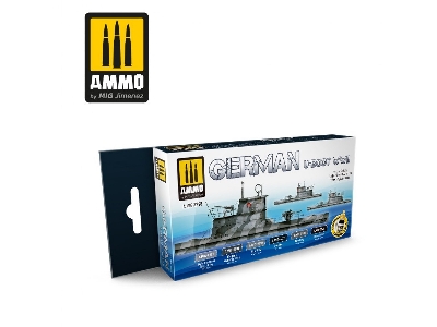German U-boot Wwii Acrylic Paint Set - image 1