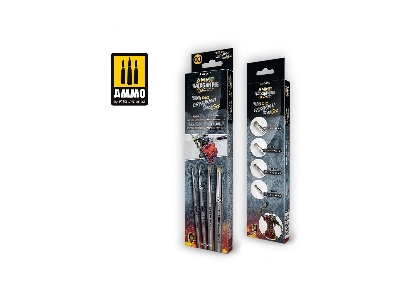 Ammo Wargaming Universe - Miniature Premium Dio Drybrush, Brush Set - image 1