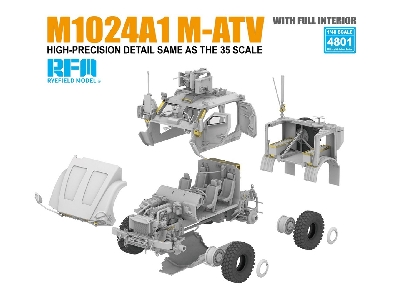 M1240a1 M-atv - Mrap All Terrain Vehicle (With Full Interior) - image 3