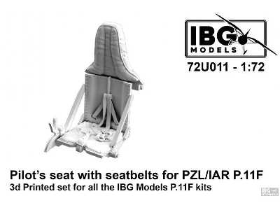 Pilot's Seat With Seatbelts For Pzl/Iar P.11 F - image 1