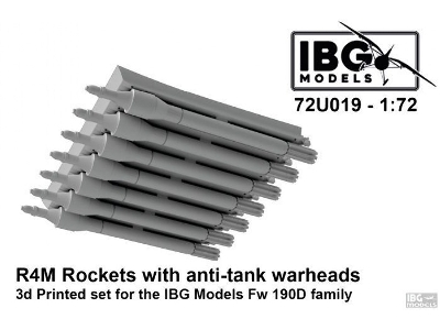 R4m Rockets With Anti-tank Warheads - 3d Printed For Ibg Fw 190d Family - image 1