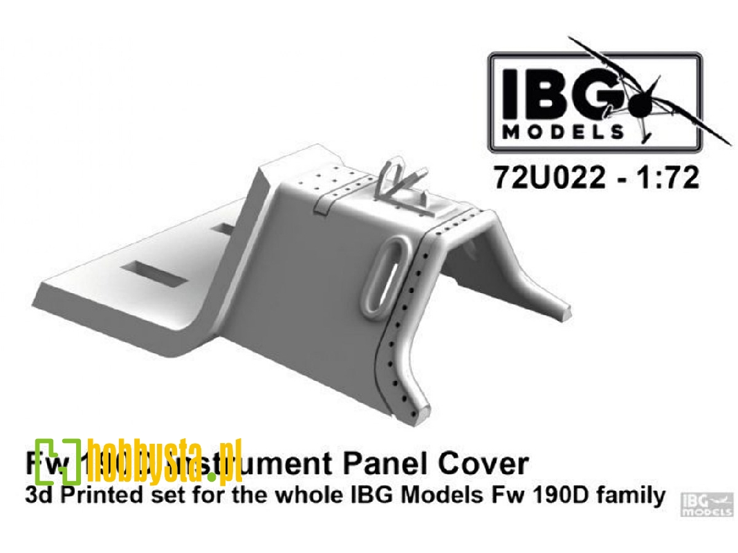 Fw 190d Instrument Panel Cover - 3d Printed For Ibg Fw 190d Family - image 1