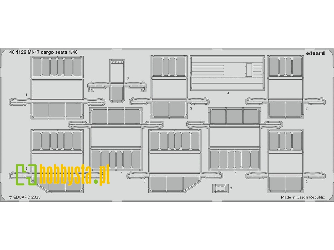 Mi-17 cargo seats 1/48 - TRUMPETER - image 1