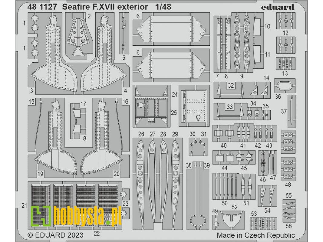 Seafire F. XVII exterior 1/48 - AIRFIX - image 1