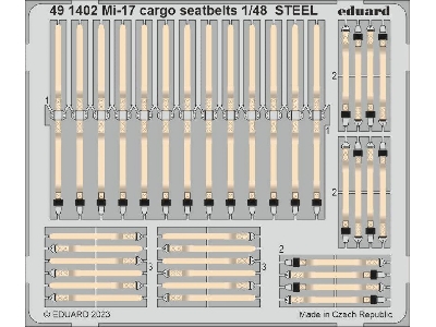 Mi-17 cargo seatbelts STEEL 1/48 - TRUMPETER - image 1