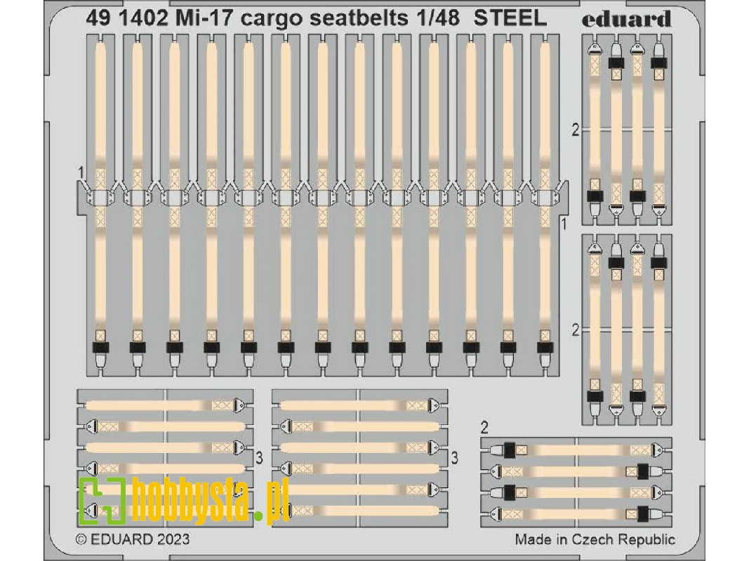 Mi-17 cargo seatbelts STEEL 1/48 - TRUMPETER - image 1