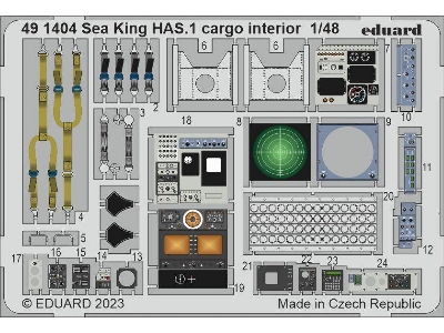 Sea King HAS.1 cargo interior 1/48 - AIRFIX - image 1