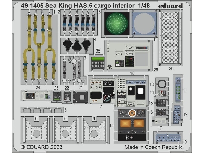 Sea King HAS.5 cargo interior 1/48 - AIRFIX - image 1