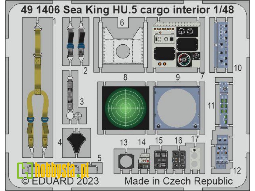 Sea King HU.5 cargo interior 1/48 - AIRFIX - image 1
