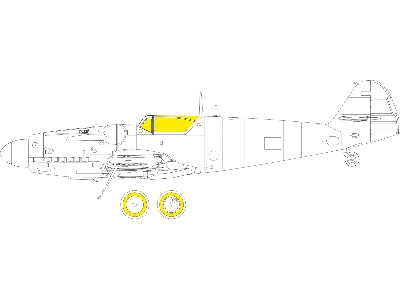 S-199 Erla canopy Weekend 1/72 - EDUARD - image 1