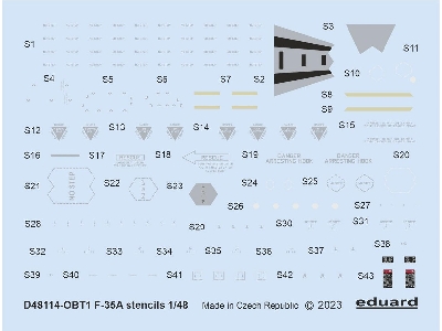 F-35A stencils 1/48 - TAMIYA - image 1