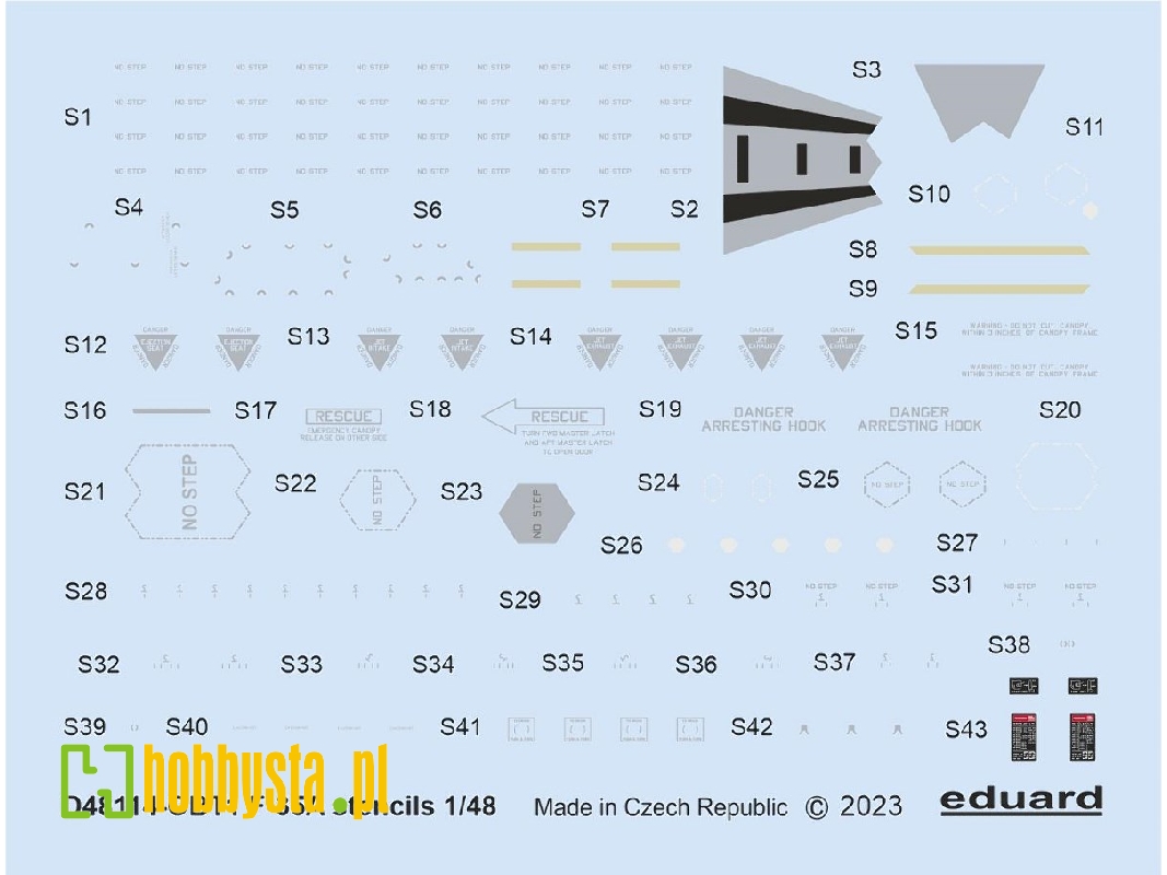 F-35A stencils 1/48 - TAMIYA - image 1