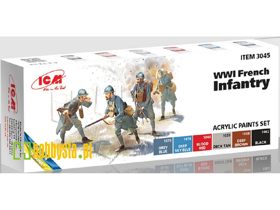 Acrylic Paints Set For WWI French Infantry - image 1