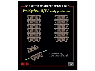 Workable Track Links For Pz.Kpfw. Iii/Iv Early Production - image 1
