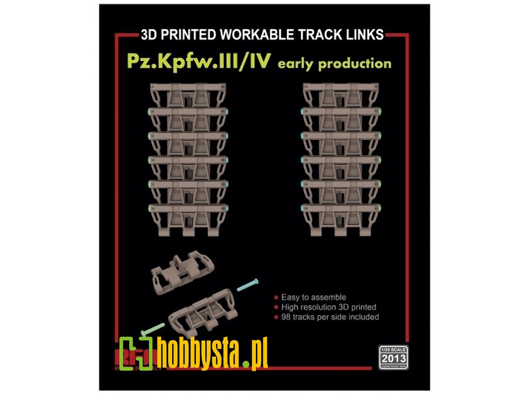 Workable Track Links For Pz.Kpfw. Iii/Iv Early Production - image 1