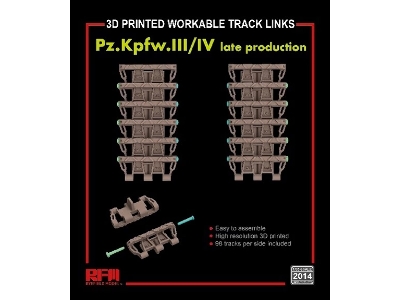 Workable Track Links For Pz.Kpfw. Iii/Iv Late Production - image 1