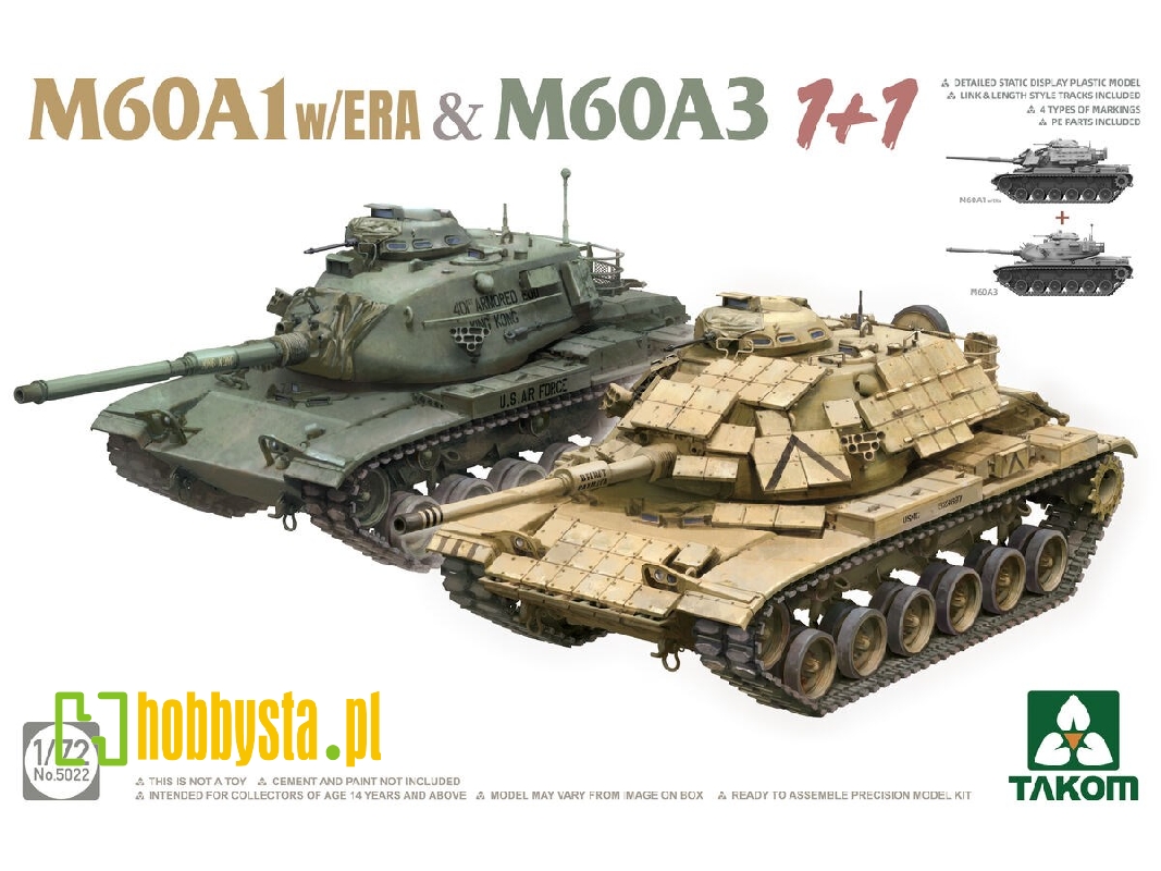 M60a1 W/Era And M60a3 - 1 Plus 1 - image 1