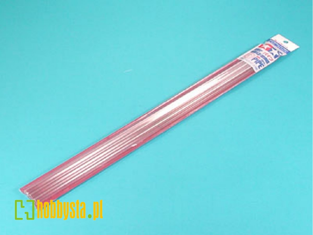 Tamiya Clear Plastic Beams 8mm Pipe - 3 pcs. - image 1