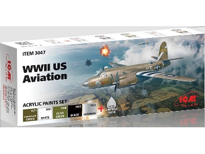 Acrylic Paints Set For WWII Us Aviation - image 1