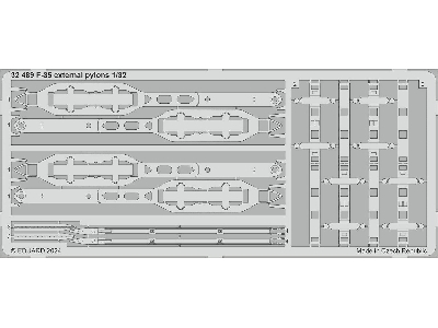 F-35 external pylons 1/32 - TRUMPETER - image 1