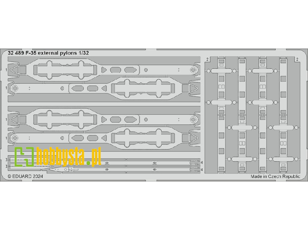 F-35 external pylons 1/32 - TRUMPETER - image 1