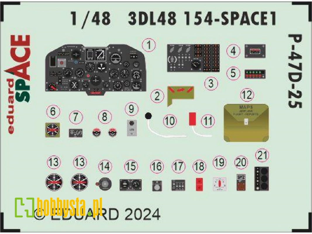 P-47D-25 SPACE 1/48 - MINIART - image 1