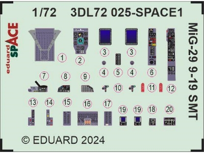 MiG-29 9-19 SMT SPACE 1/72 - GREAT WALL HOBBY - image 1