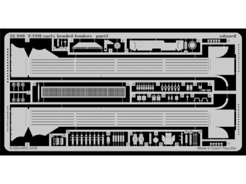 T-70M early bended fenders 1/35 - Miniart - image 1