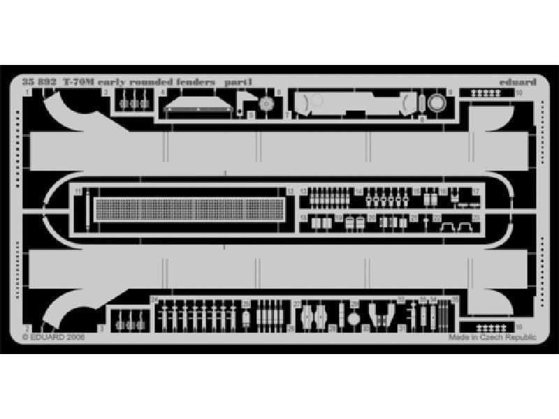 T-70M early rounded fenders 1/35 - Miniart - image 1