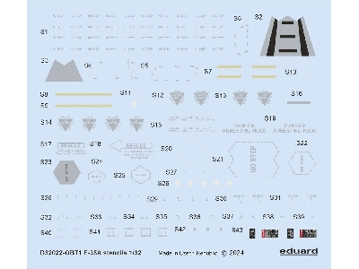 F-35A stencils 1/32 - ITALERI - image 1