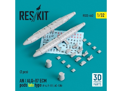 An / Alq-87 Ecm Pods Late Type (2 Pcs) (F-4, F-111, Ac-130) - image 1