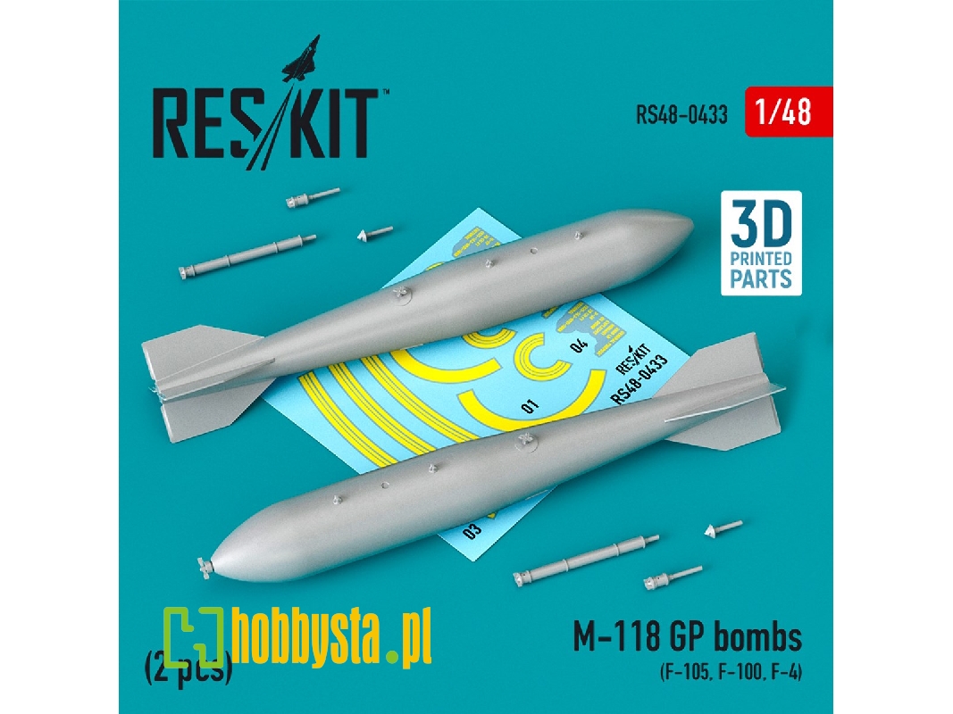 M-118 Gp Bombs (2 Pcs) (F-105, F-100, F-4) - image 1