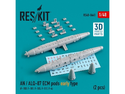 An / Alq-87 Ecm Pods Early Type (2 Pcs) (F-100, F-101, F-105, F-111, F-4) - image 1