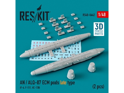 An / Alq-87 Ecm Pods Late Type (2 Pcs) (F-4, F-111, Ac-130) - image 1