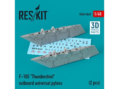 F-105 Thunderchief Outboard Universal Pylons (2 Pcs) - image 1