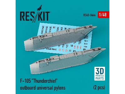 F-105 Thunderchief Outboard Agm-12 And Agm-45 Pylons (2 Pcs) - image 1