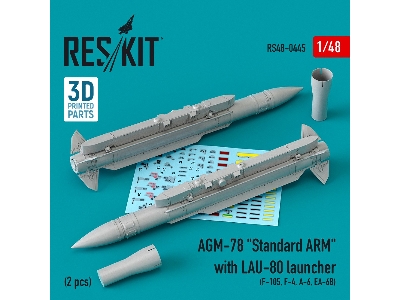 Agm-78 Standard Arm With Lau-80 Launcher (2 Pcs) (F-105,f-4,a-6,ea-6b) - image 1